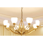 Dvaluvyj Postmodern Luxe Laiton Métal Verre Lustre - Neutralighting