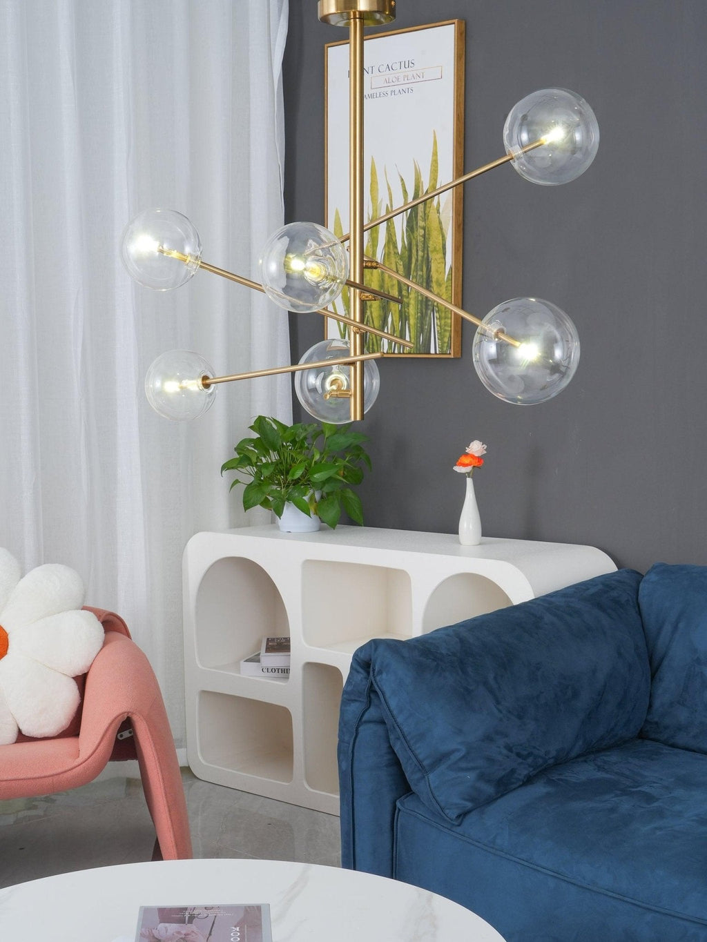 Lustra Chandelier LED Cristal Clair - Neutralighting