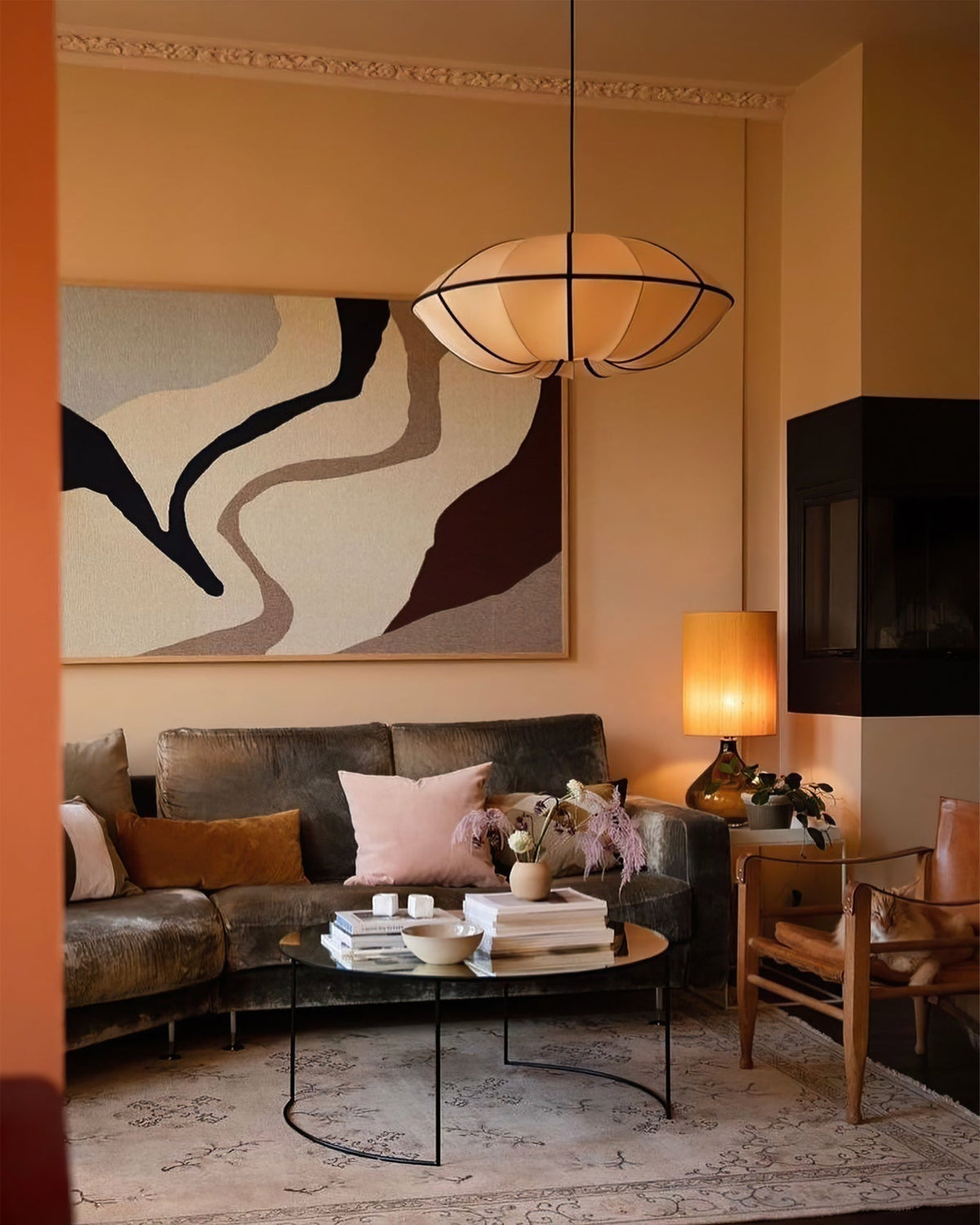 Daphne Lampe suspendue en tissu moderne - Neutralighting