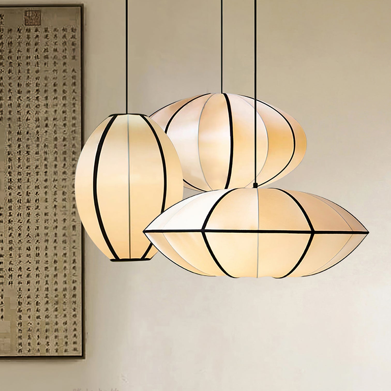 Viorace Tissu Futuriste Suspension - Neutralighting