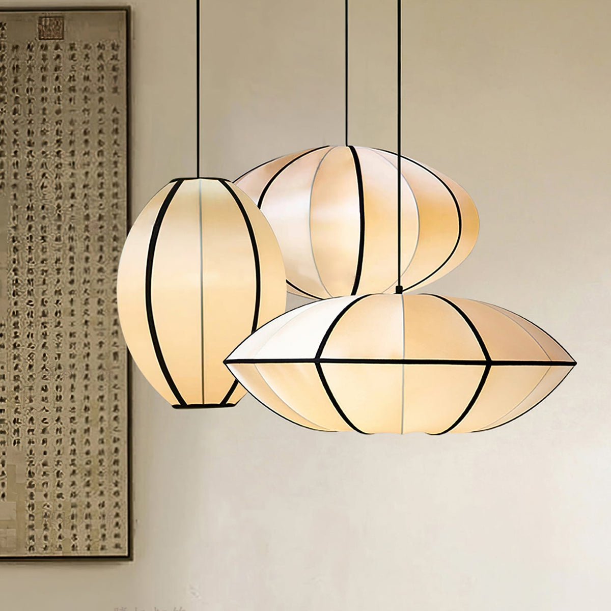 Daphne Lampe suspendue en tissu moderne - Neutralighting