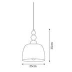 Pavine Suspension colorée à perles enfichables - Neutralighting