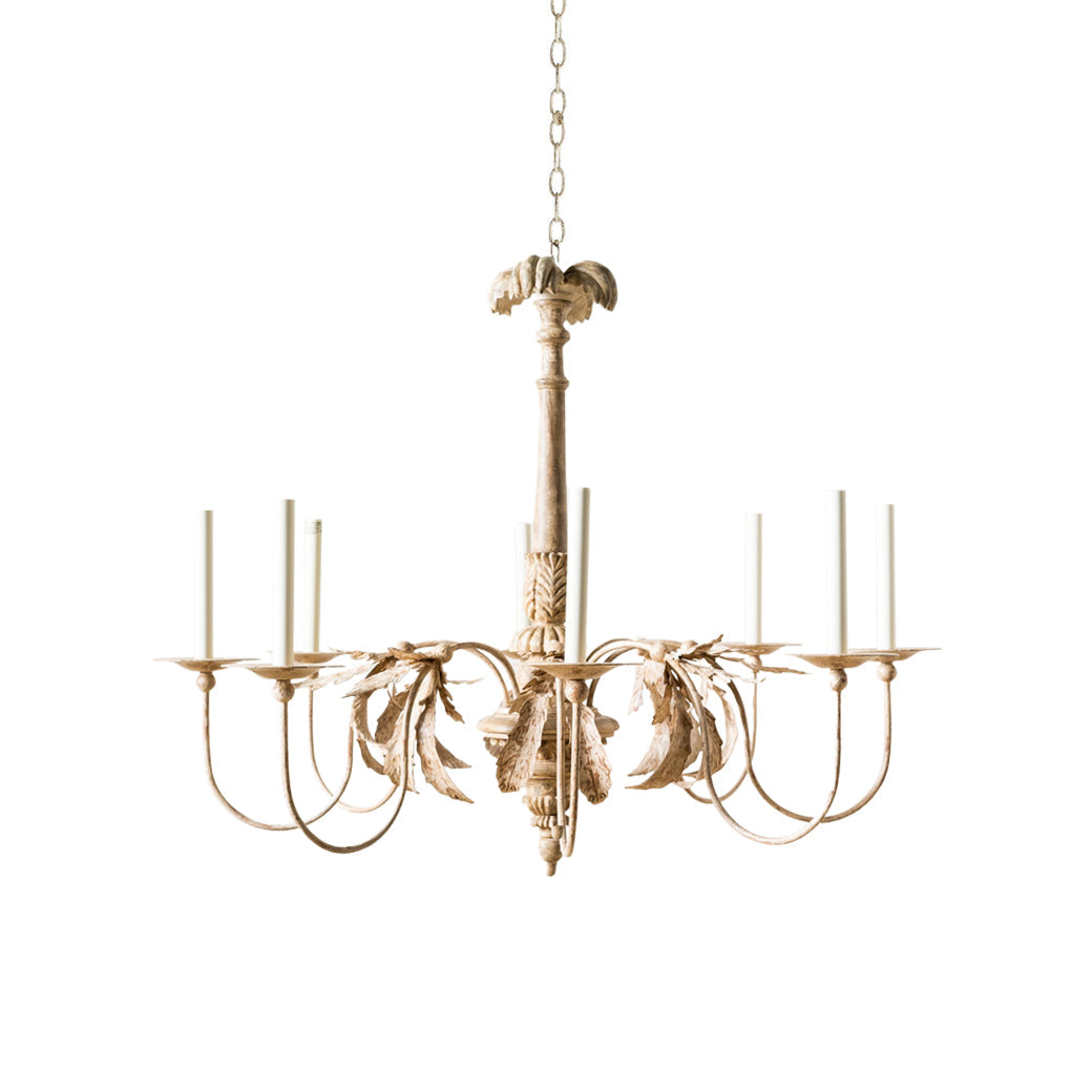 Eirikuvyj Postmodern Luxe Court Bois Métal Lustre - Neutralighting