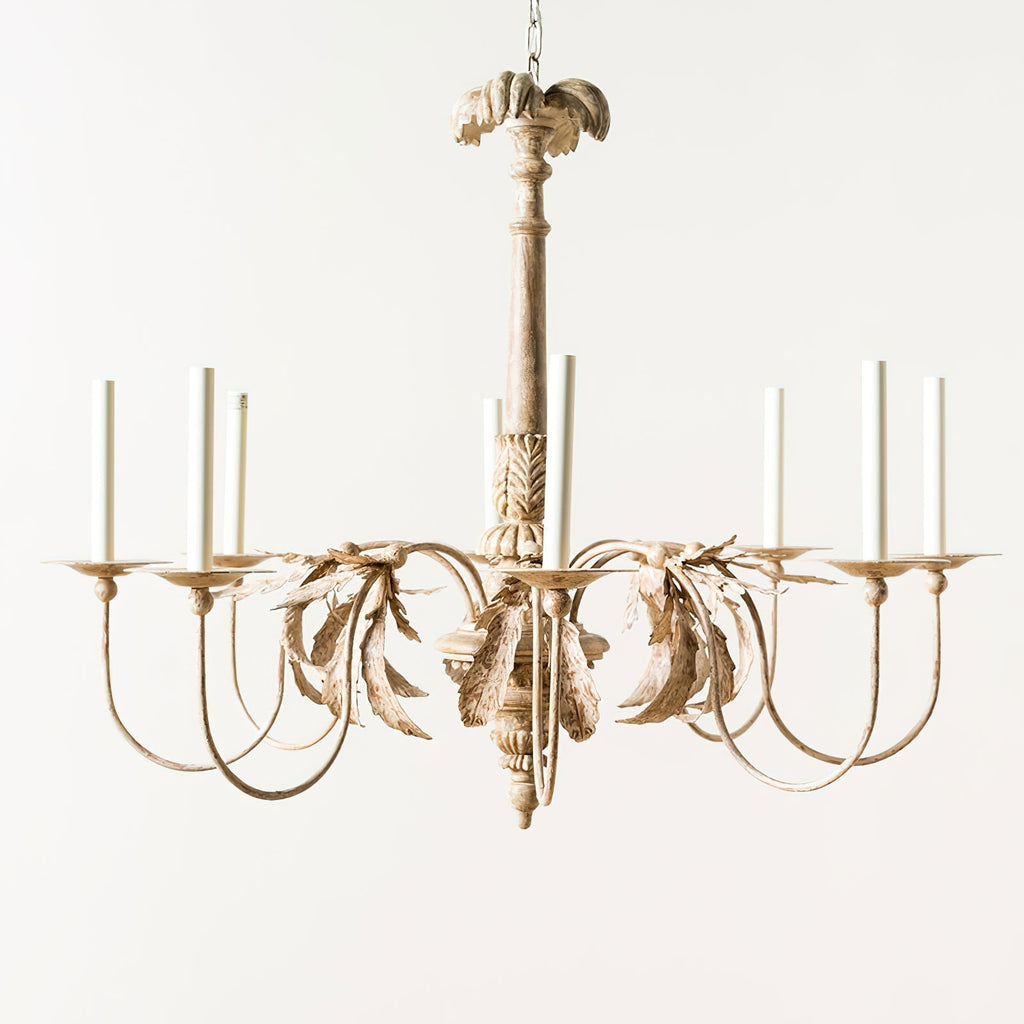 Eirikuvyj Postmodern Luxe Court Bois Métal Lustre - Neutralighting