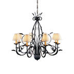 Gloruvyj Individuel Créativité Laiton Tissu Lustre - Neutralighting