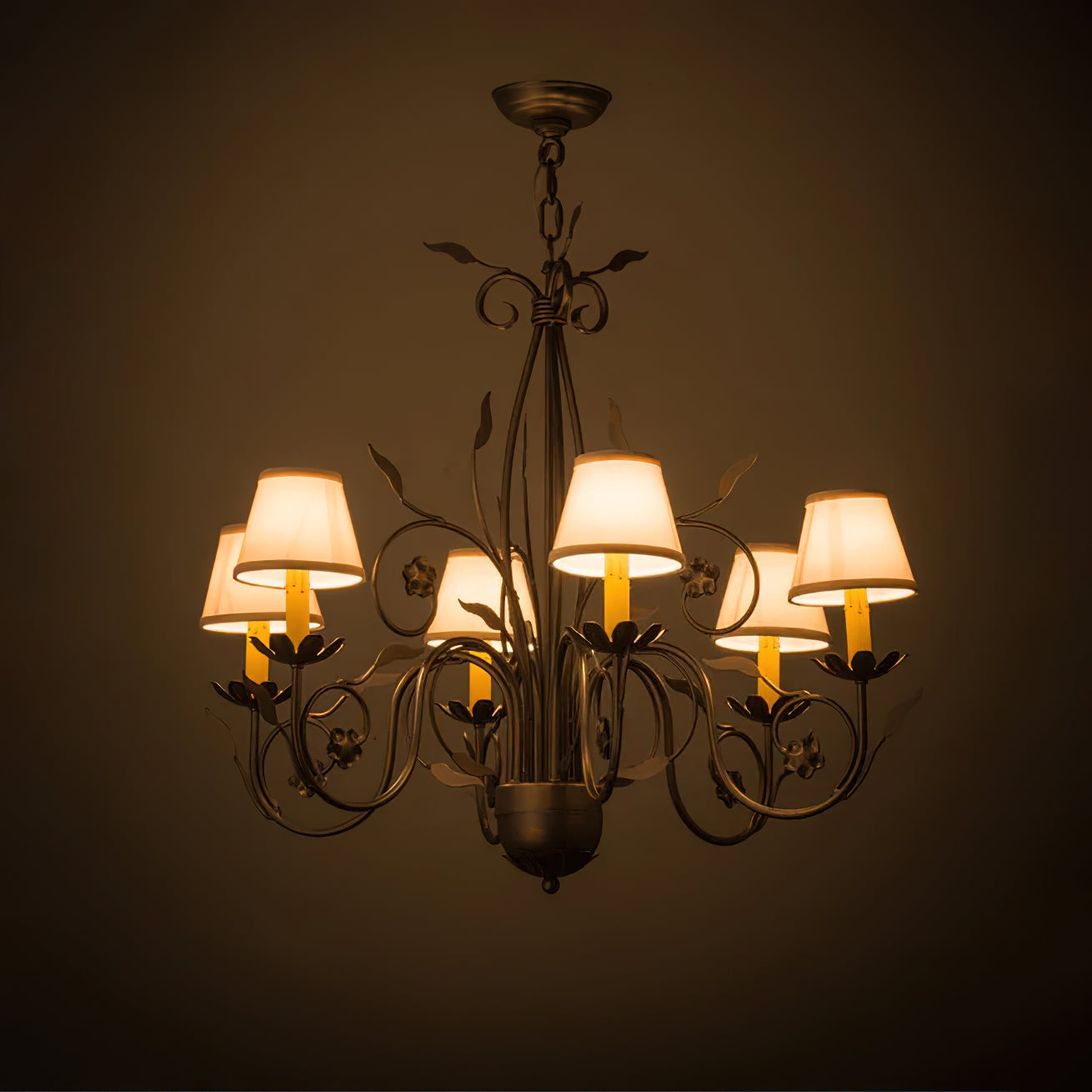 Gloruvyj Individuel Créativité Laiton Tissu Lustre - Neutralighting