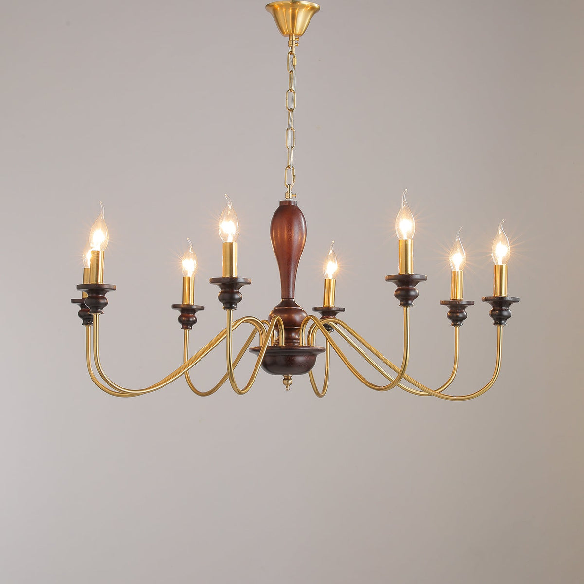 Ilvenan Lustre Vintage Traditionnel Élégant en Bois - Neutralighting