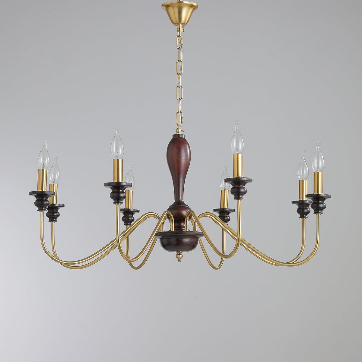 Ilvenan Lustre Vintage Traditionnel Élégant en Bois - Neutralighting
