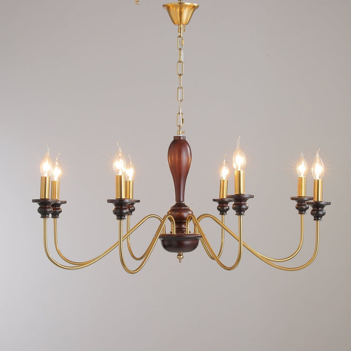 Ilvenan Lustre Vintage Traditionnel Élégant en Bois - Neutralighting
