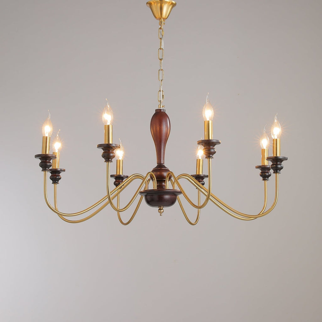 Ilvenan Lustre Vintage Traditionnel Élégant en Bois - Neutralighting