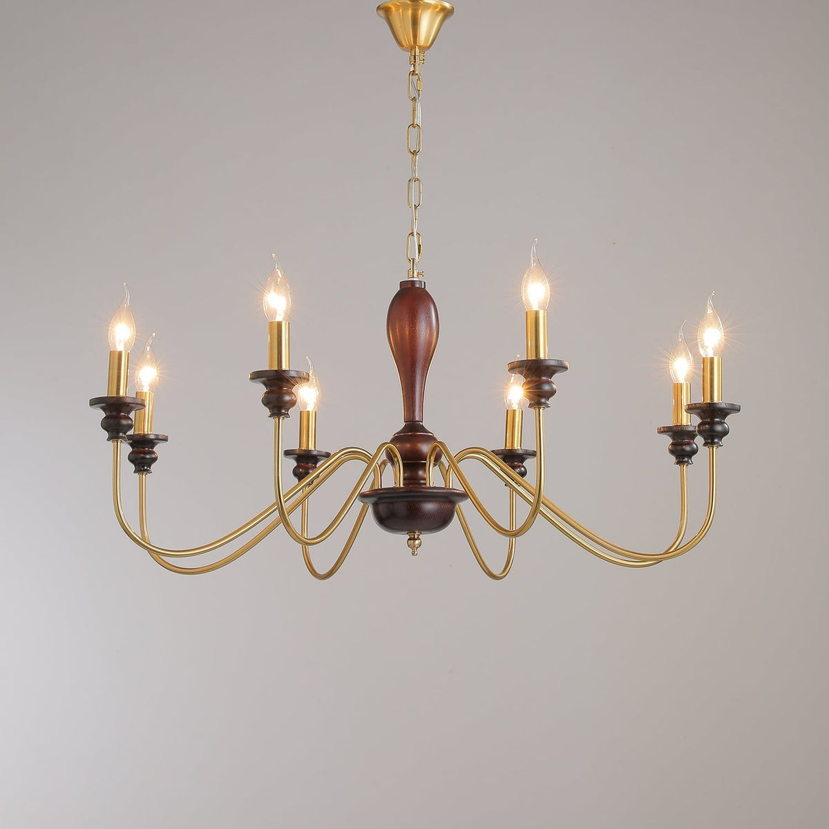 Ilvenan Lustre Vintage Traditionnel Élégant en Bois - Neutralighting