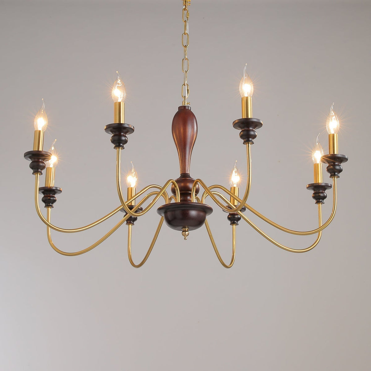 Ilvenan Lustre Vintage Traditionnel Élégant en Bois - Neutralighting