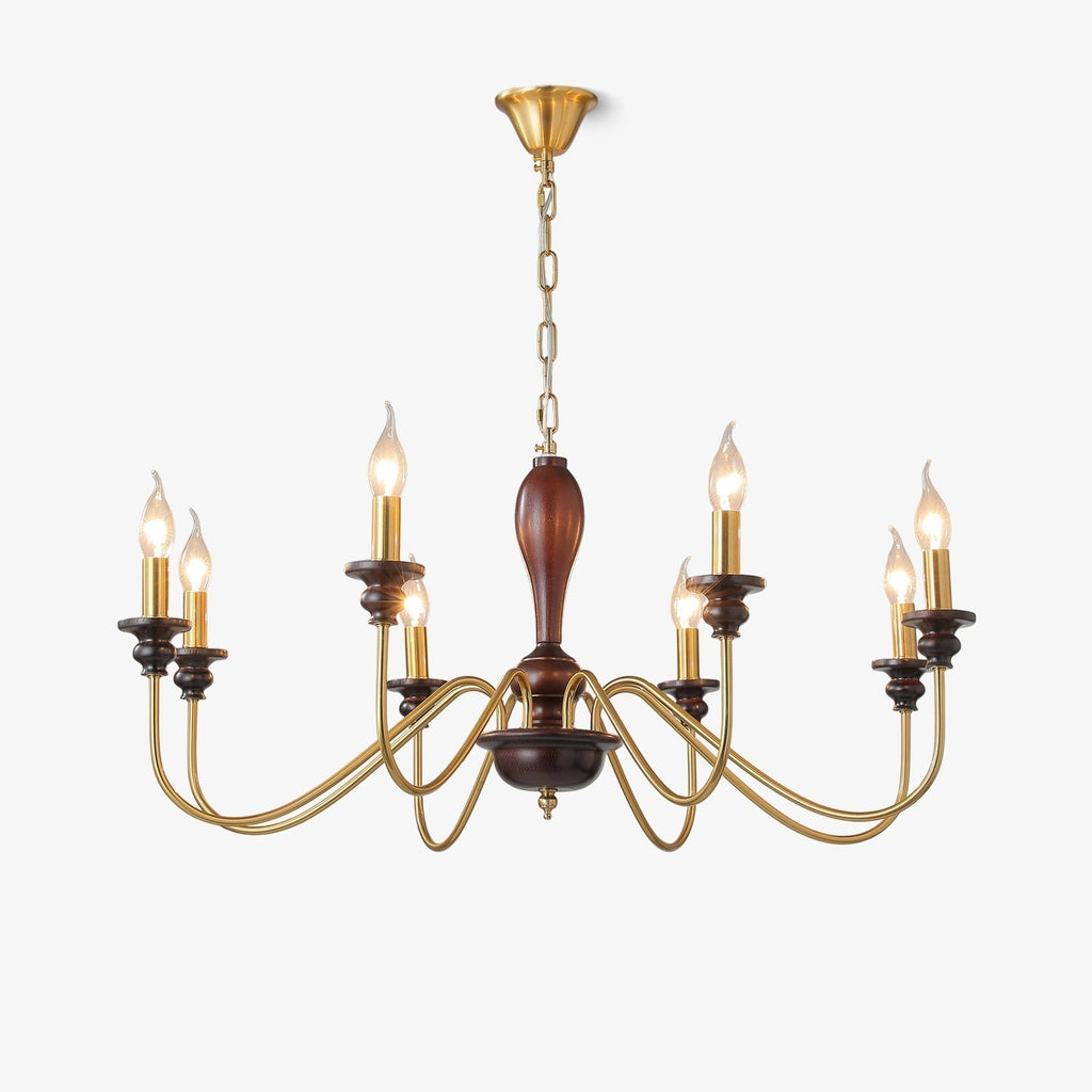Ilvenan Lustre Vintage Traditionnel Élégant en Bois - Neutralighting