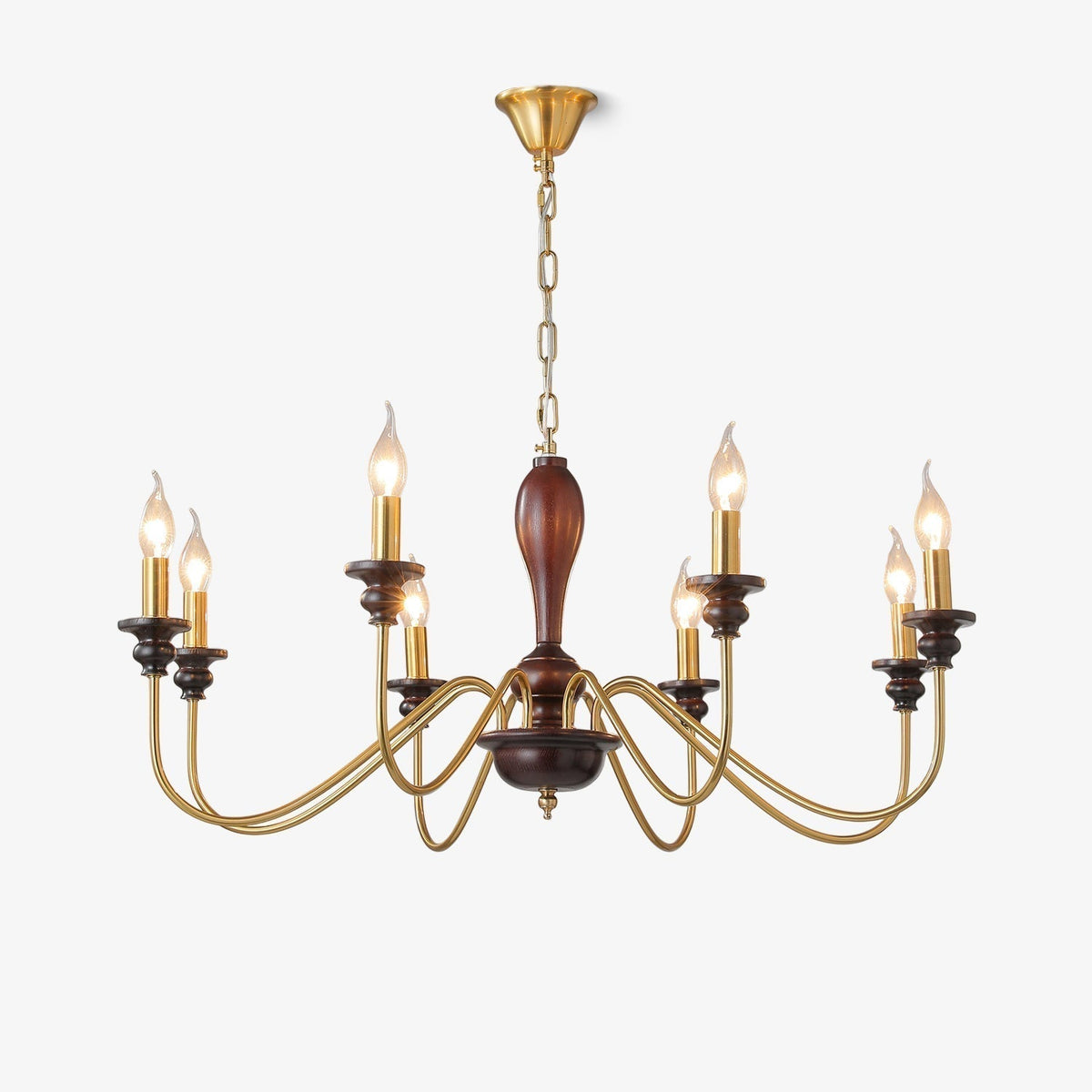 Ilvenan Lustre Vintage Traditionnel Élégant en Bois - Neutralighting