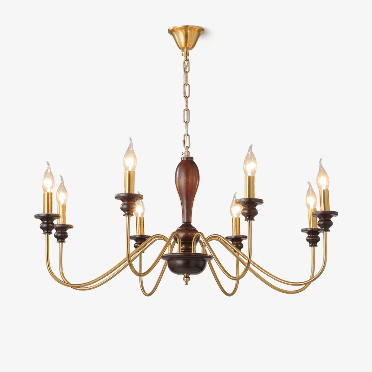 Ilvenan Lustre Vintage Traditionnel Élégant en Bois - Neutralighting