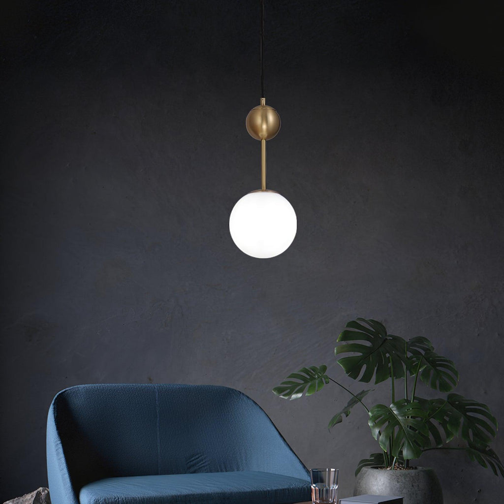 Aviaran Suspension Classique Laiton Verre - Neutralighting