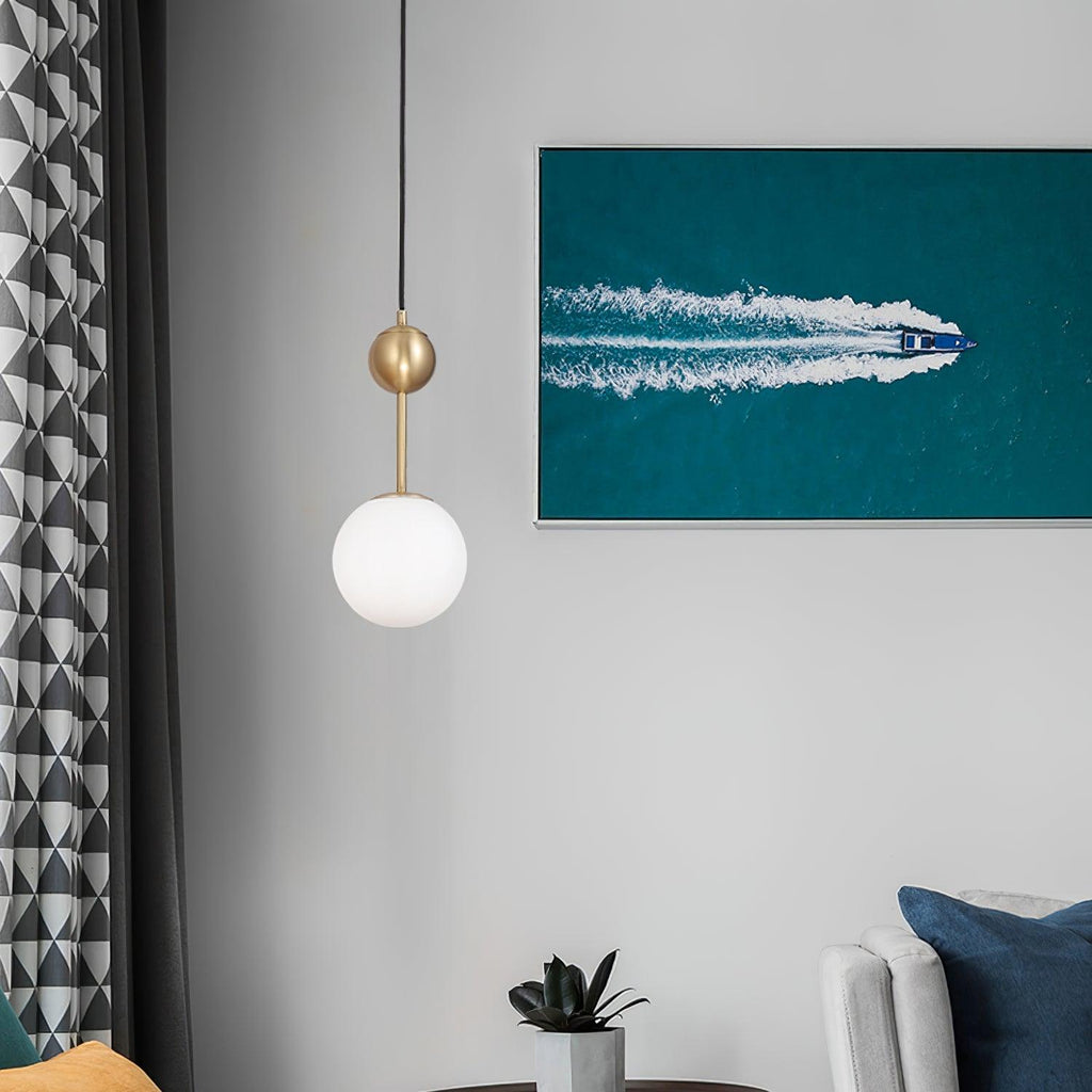 Aviaran Suspension Classique Laiton Verre - Neutralighting