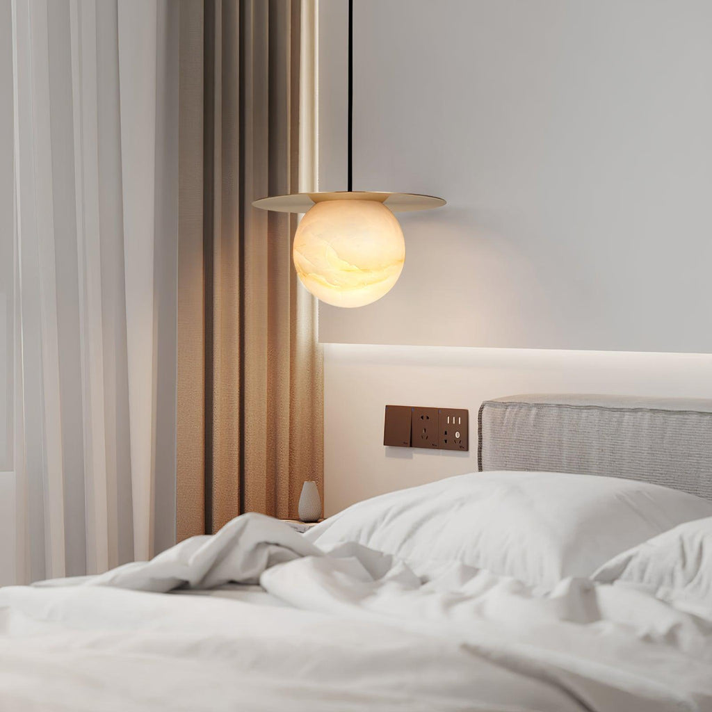 Nyvelyra Suspension Sphérique en Albâtre - Neutralighting