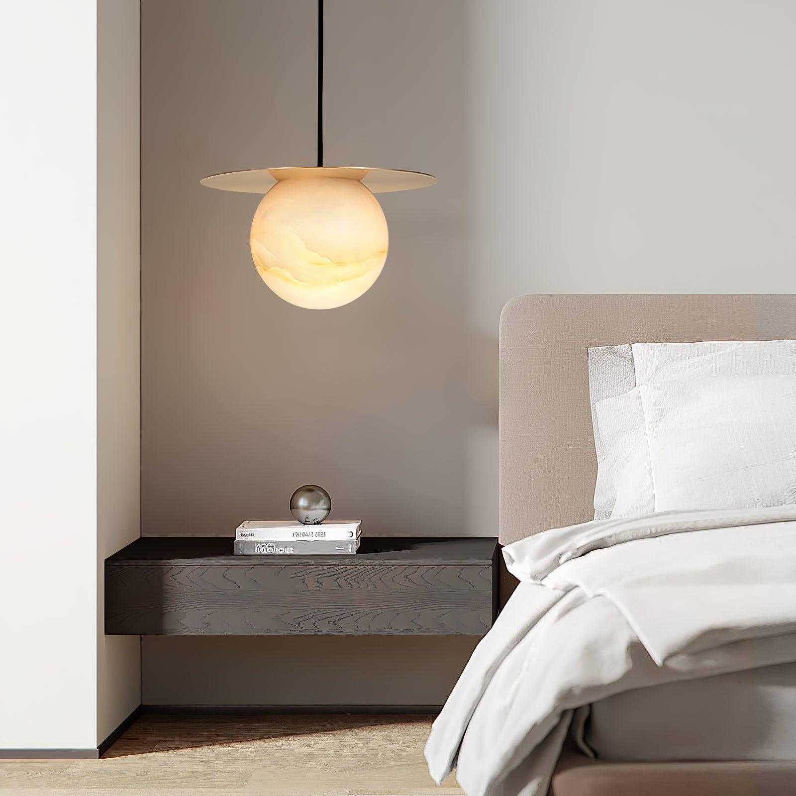 Nyvelyra Suspension Sphérique en Albâtre - Neutralighting