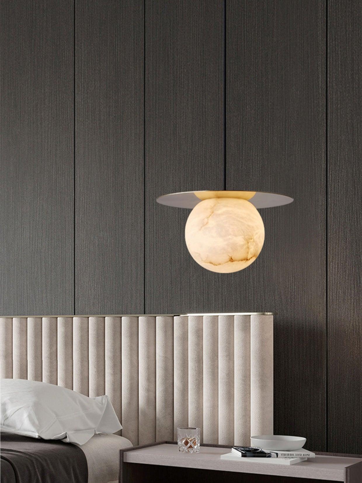 Nyvelyra Suspension Sphérique en Albâtre - Neutralighting