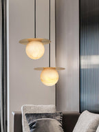Nyvelyra Suspension Sphérique en Albâtre - Neutralighting