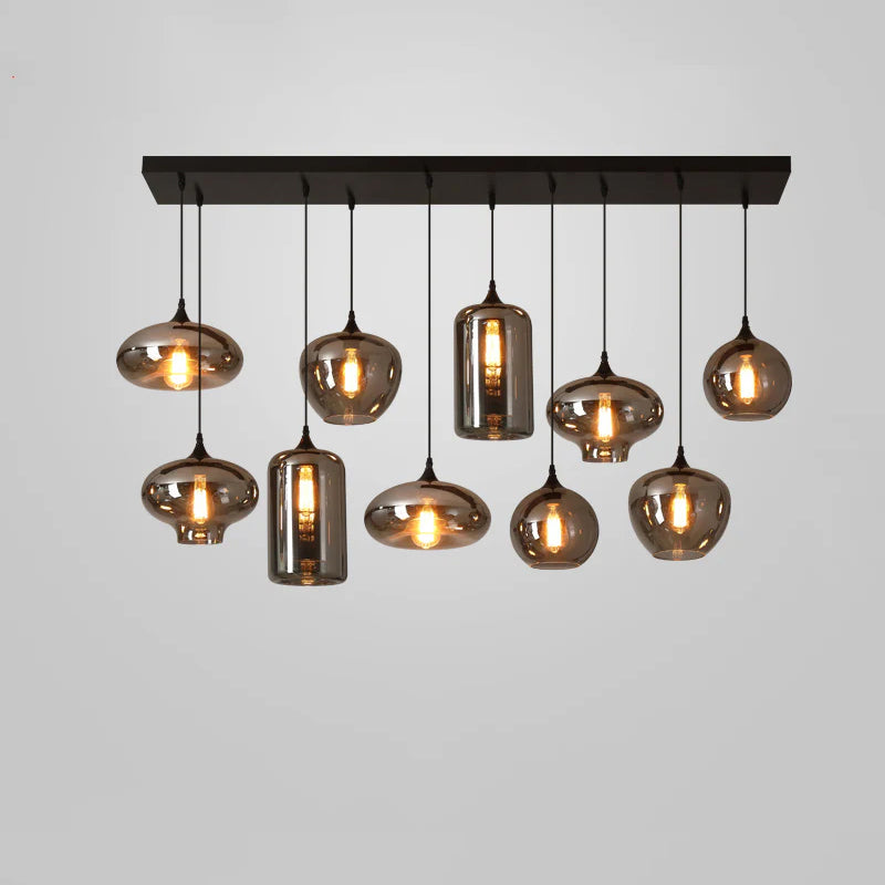 Talis Suspension en Verre Industrielle Chic - Neutralighting