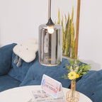 June Suspension Luminaire Industriel Verre Gris Fumé - Neutralighting