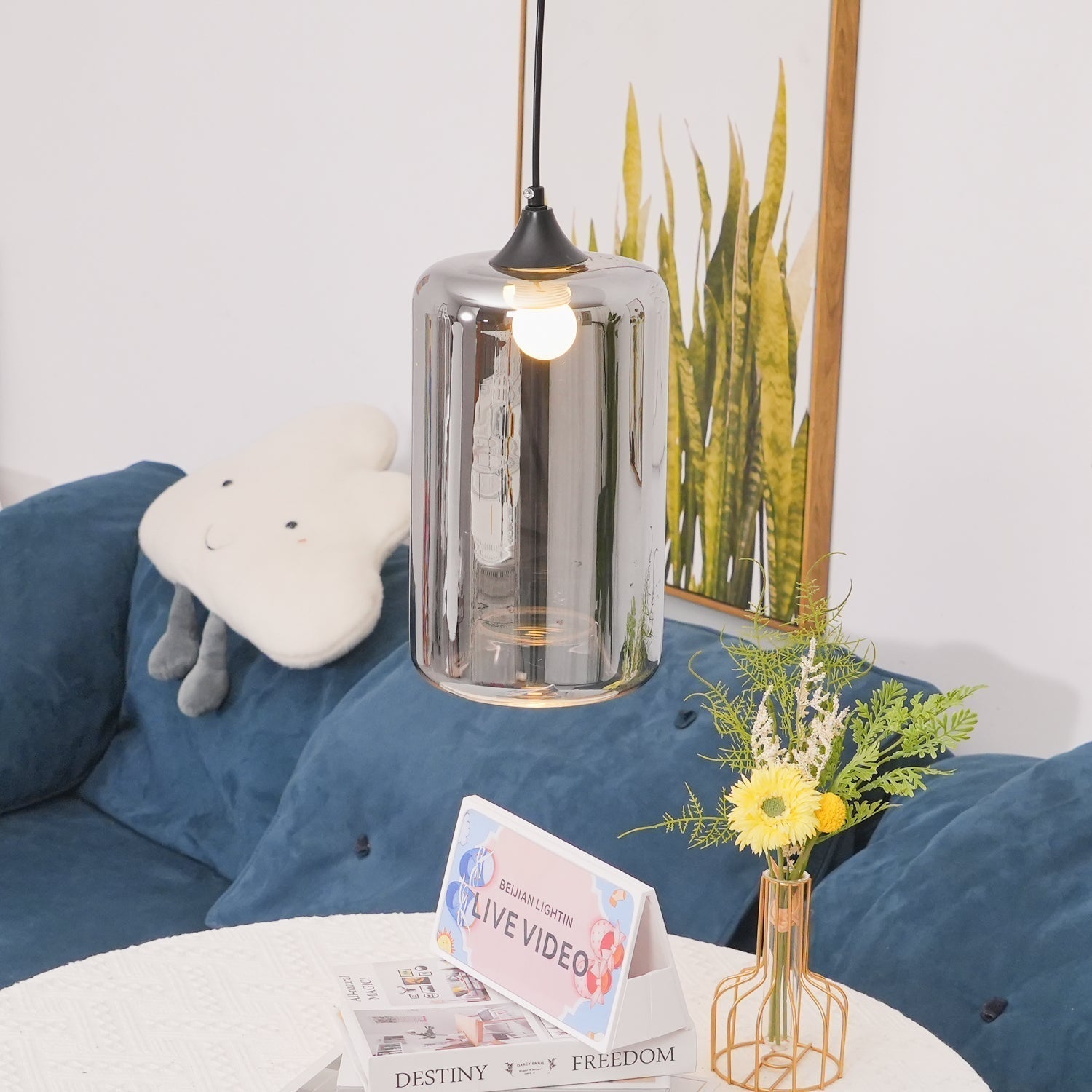 Mirelia Lampe Pendante Industrielle en Verre - Neutralighting