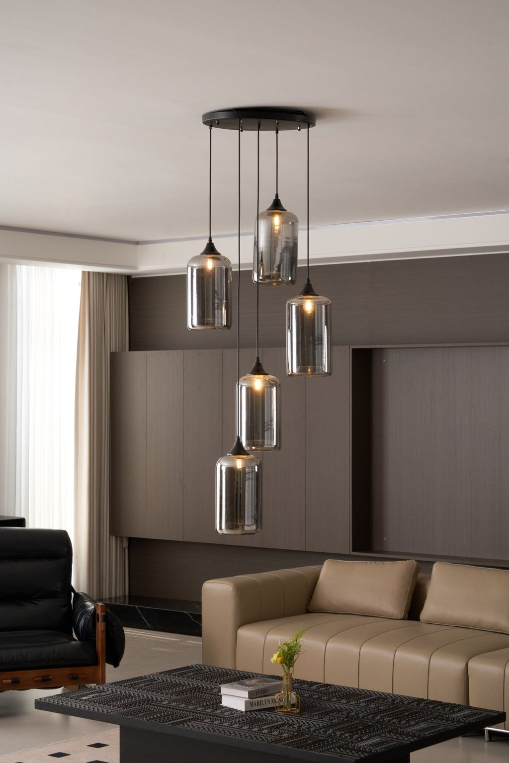Talis Suspension en Verre Industrielle Chic - Neutralighting