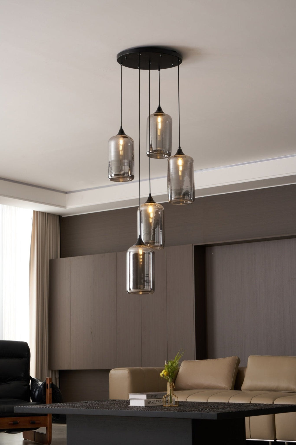 Talis Suspension en Verre Industrielle Chic - Neutralighting