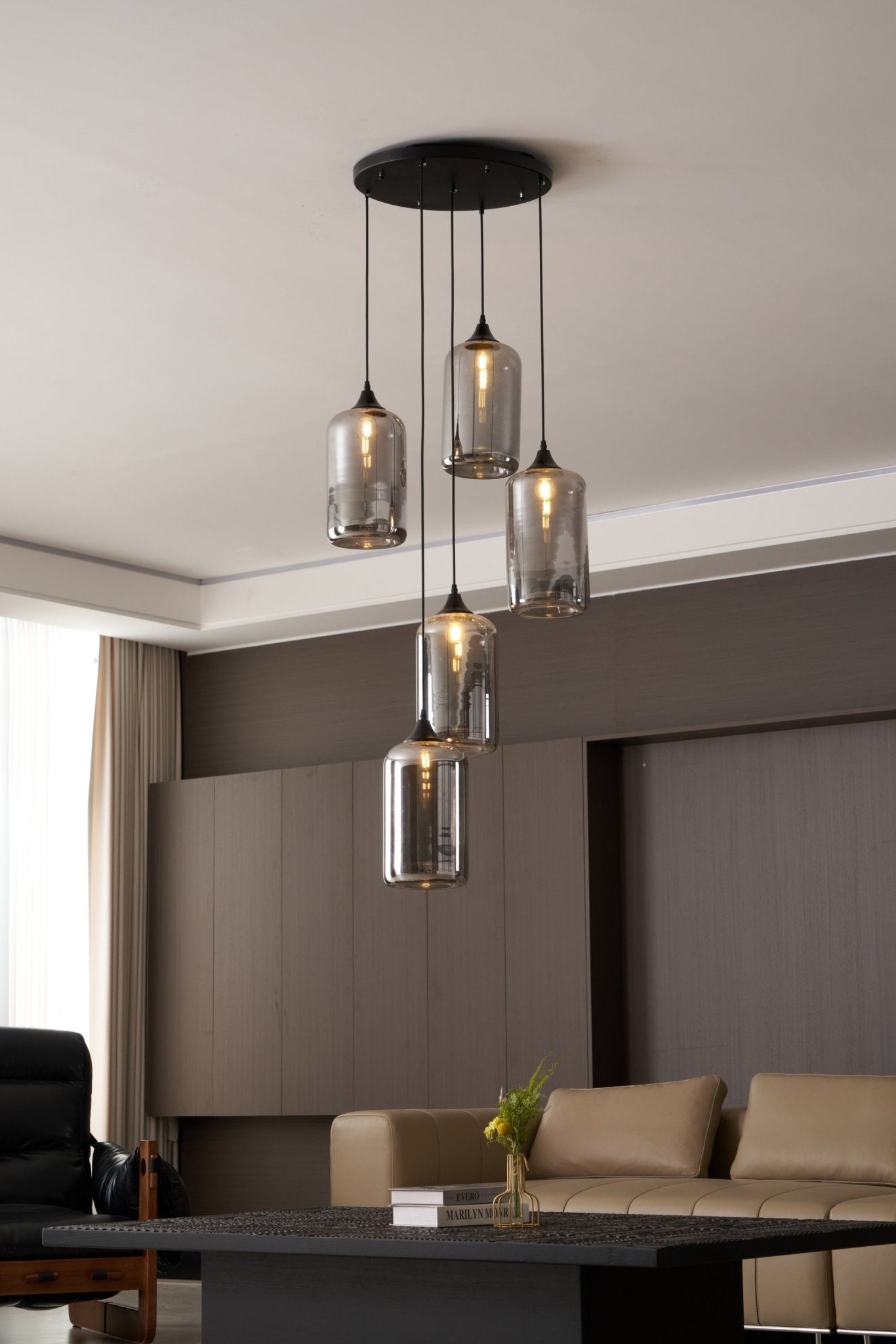 Mirelia Lampe Pendante Industrielle en Verre - Neutralighting