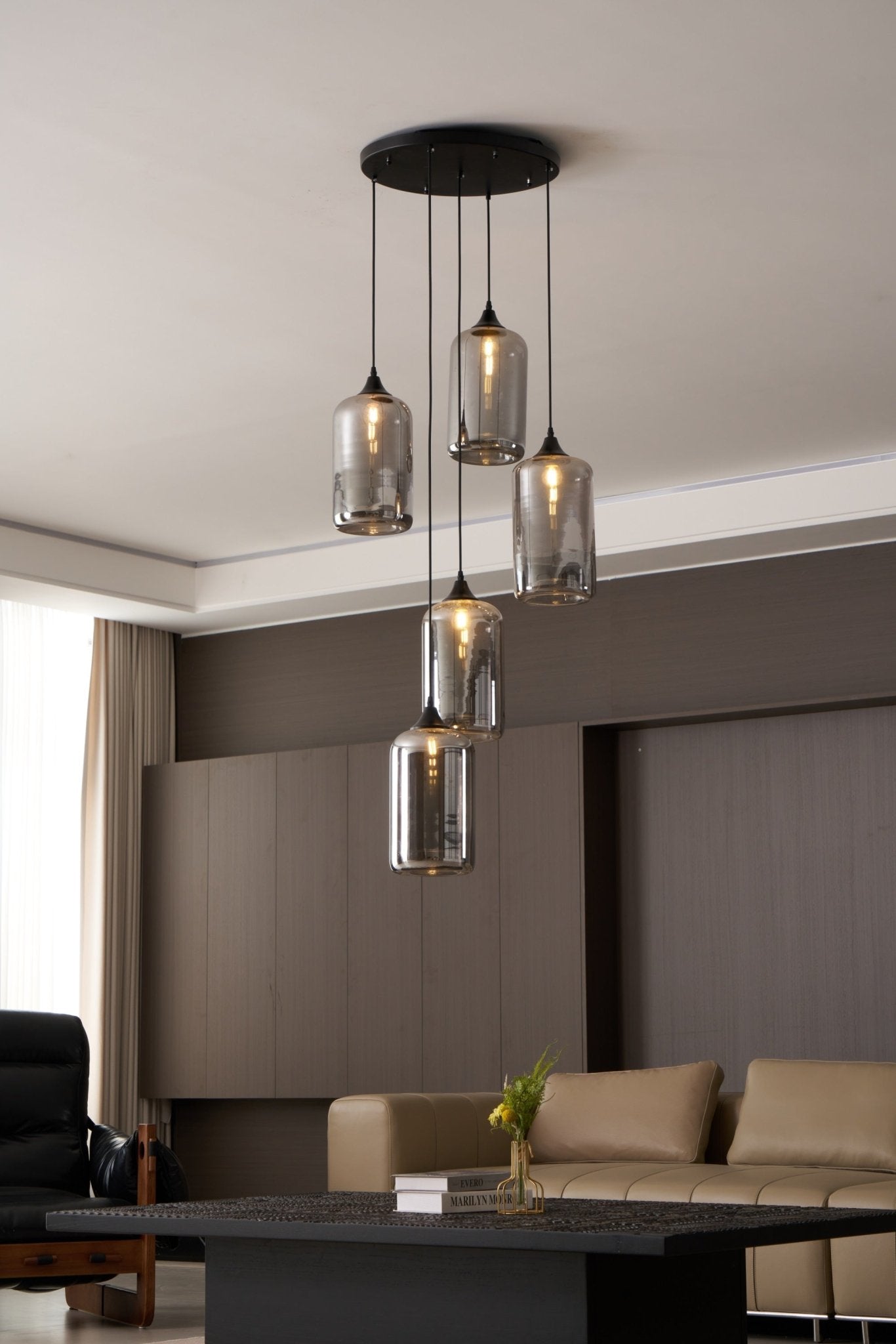 Talis Suspension en Verre Industrielle Chic - Neutralighting