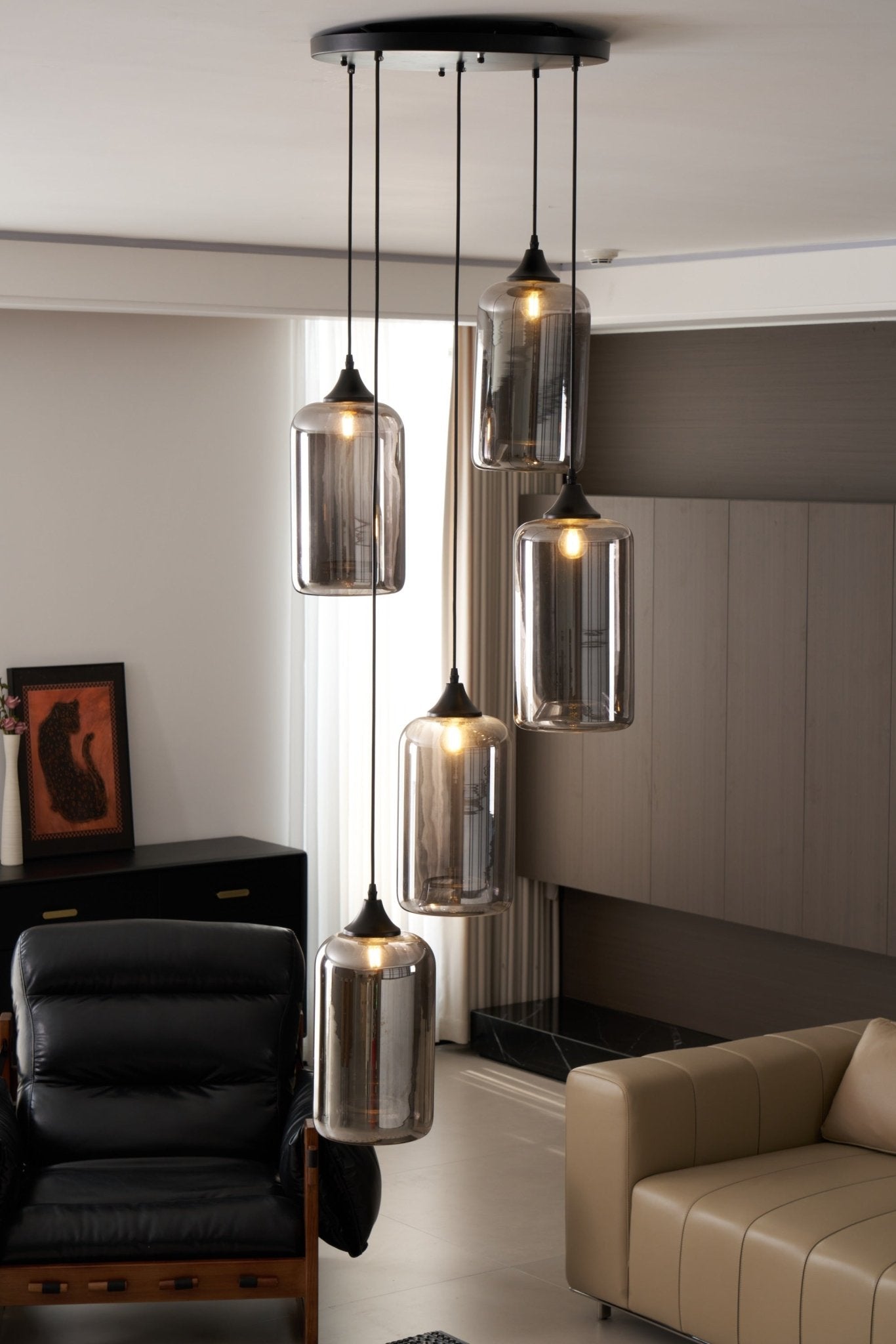 Mirelia Lampe Pendante Industrielle en Verre - Neutralighting