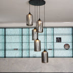 June Suspension Luminaire Industriel Verre Gris Fumé - Neutralighting