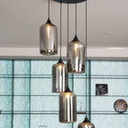 June Suspension Luminaire Industriel Verre Gris Fumé - Neutralighting