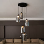 June Suspension Luminaire Industriel Verre Gris Fumé - Neutralighting