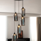 June Suspension Luminaire Industriel Verre Gris Fumé - Neutralighting