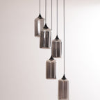 June Suspension Luminaire Industriel Verre Gris Fumé - Neutralighting