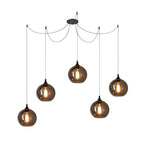 June Suspension Luminaire Industriel Verre Gris Fumé - Neutralighting