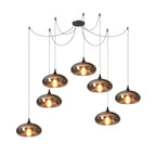 June Suspension Luminaire Industriel Verre Gris Fumé - Neutralighting