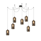 June Suspension Luminaire Industriel Verre Gris Fumé - Neutralighting