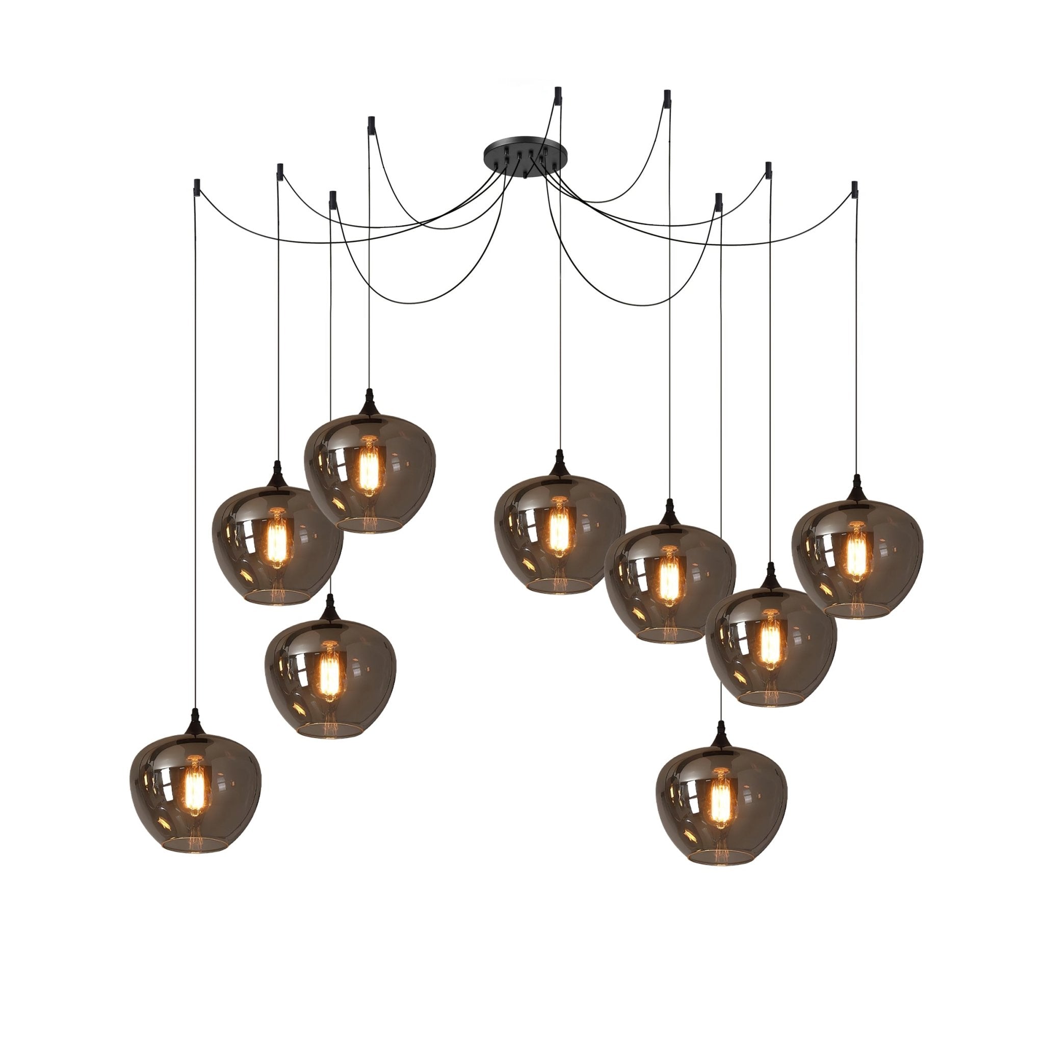 Mirelia Lampe Pendante Industrielle en Verre - Neutralighting
