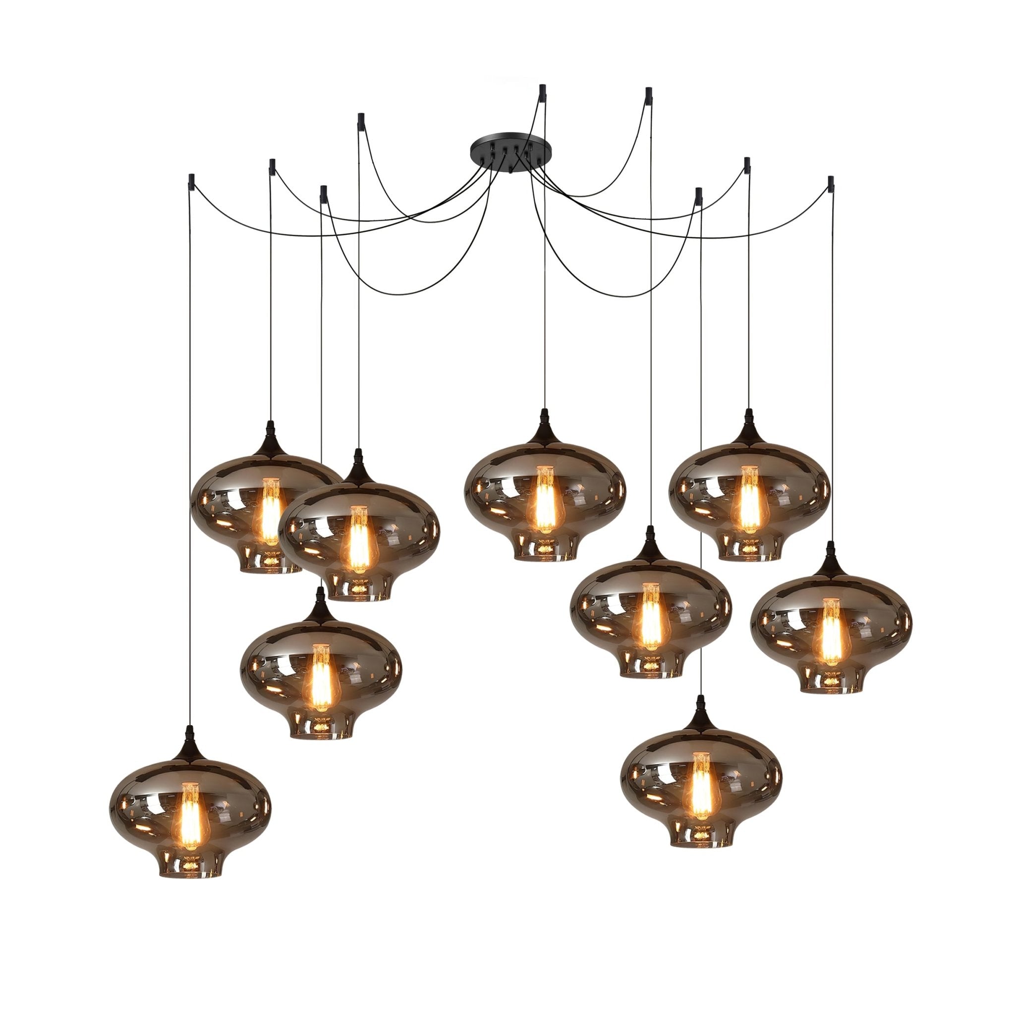 Mirelia Lampe Pendante Industrielle en Verre - Neutralighting