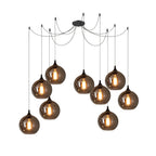 June Suspension Luminaire Industriel Verre Gris Fumé - Neutralighting