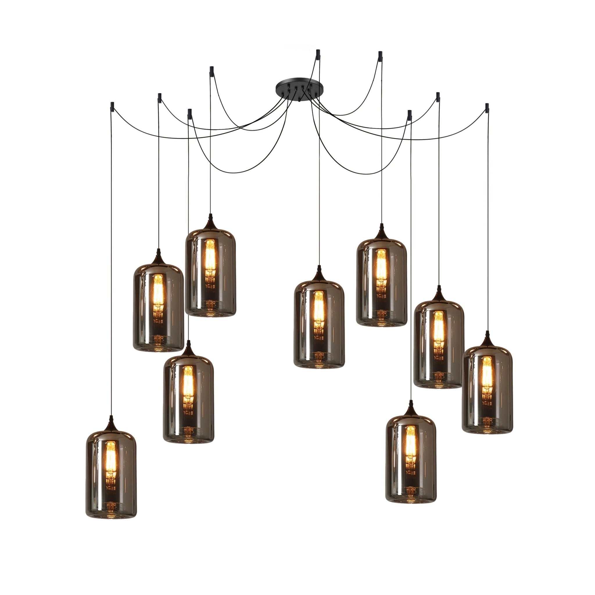 Mirelia Lampe Pendante Industrielle en Verre - Neutralighting
