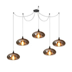 June Suspension Luminaire Industriel Verre Gris Fumé - Neutralighting
