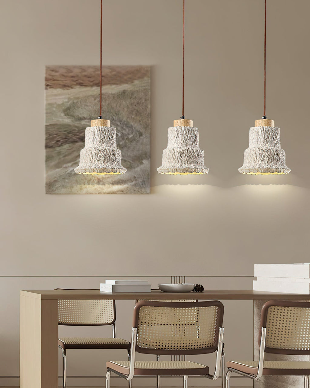 Esilara Suspension Superposée en Travertin - Neutralighting