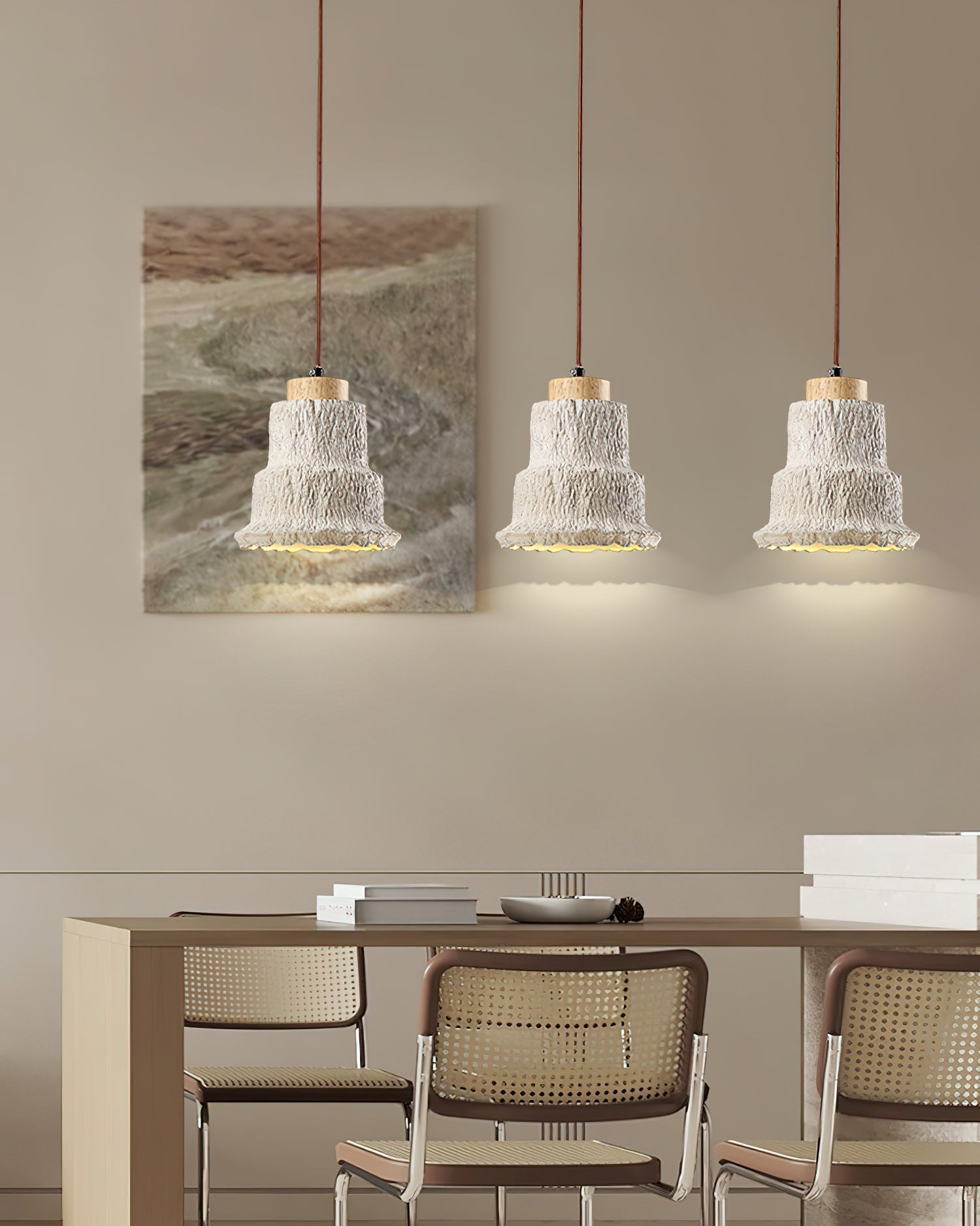 Esilara Suspension Superposée en Travertin - Neutralighting