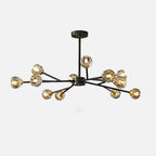 Lustra Suspension Lampe Boule en Cristal et Laiton en Grappe - Neutralighting