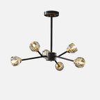 Lustra Suspension Lampe Boule en Cristal et Laiton en Grappe - Neutralighting